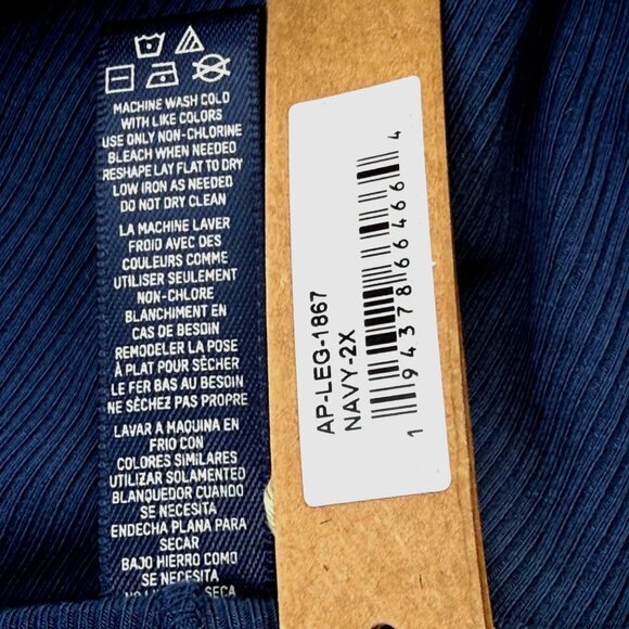 SKIMS Soft Lounge Rib Leggings Team USA Navy 2X - Picture 8 of 10